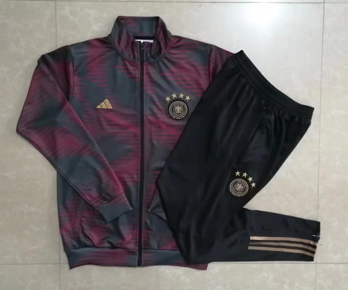 2022/23 Germany Red & Black Soccer Jacket Uniform-815