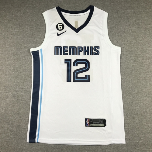 2023 Season Memphis Grizzlies NBA White #12 Jersey-311