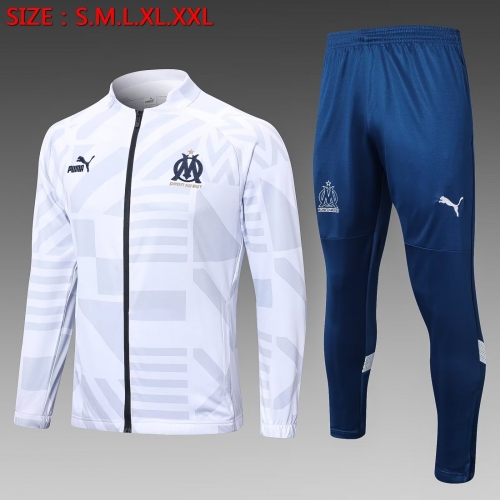 2022/23 Olympique de Marseille White Jacket Uniform-815