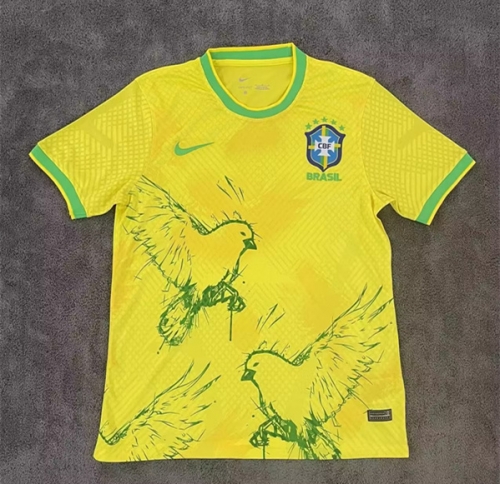 2022/23 Brazil Yellow Thailand Training Soccer Jersey-317