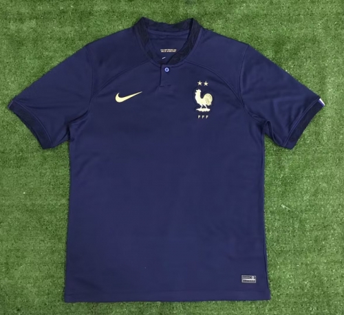 2022-23 France Home Royal Blue Thailand Soccer Jersey AAA-312/410/416