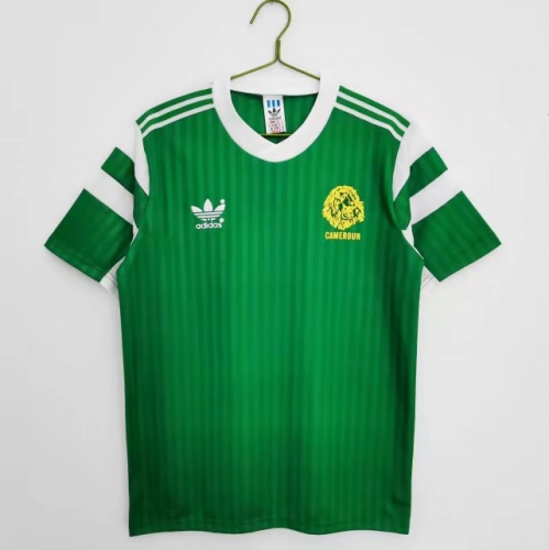 1990 Retro Version Cameroon Home Green Thailand Soccer Jersey-710/811