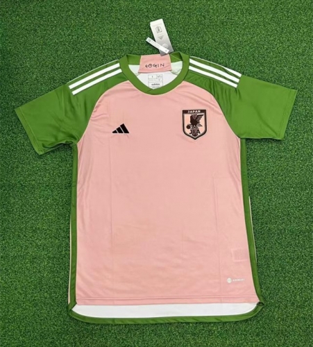 Special Version 2022 World Cup Japan Pink Thailand Soccer Jersey AAA-SX/23/JK