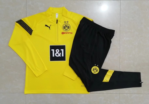 2022/23 Borussia Dortmund Yellow Thailand Tracksuit Uniform-815