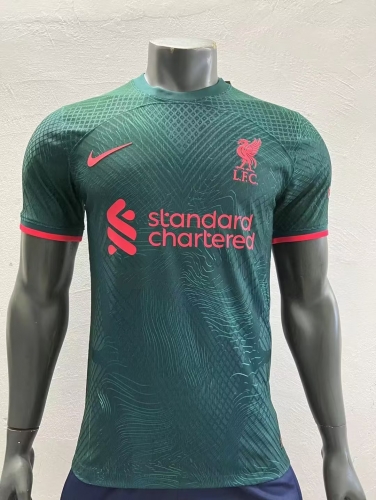 Player Version 2022-23 Liverpool 2nd Away Light Green Thailand Soccer Jersey AAA-703