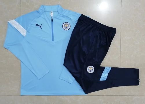 2022/23 Manchester City Blue Thailand Tracksuit Uniform-815