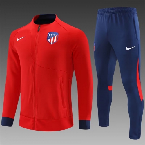 Adult 2022/23 Atletico Madrid Red Thailand Soccer Tracksuit Uniform-801