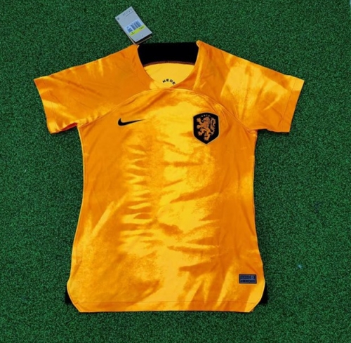 2022/23 Netherlan Home Orange Thailand Women Soccer Jersey AAA-319