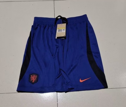 2022/23 Netherlands Away Blue Thailand Soccer Shorts-315