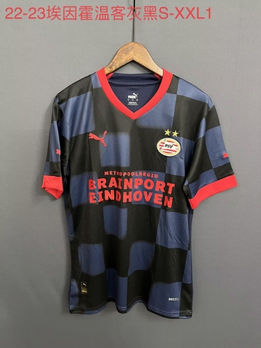 2022/23  PSV Eindhoven Away Blue Soccer Uniform-709