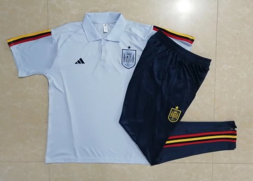 2022/23 Spain Light Blue Thailand Polo Unifrom-815