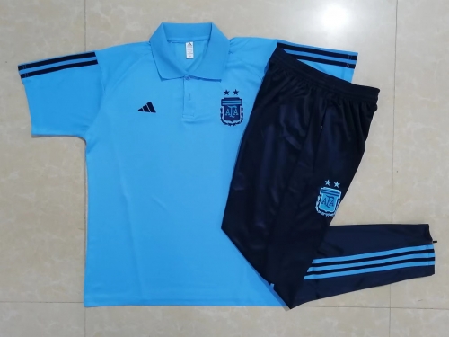 2022/23 Argentina Light Blue Thailand Polo Unifrom-815