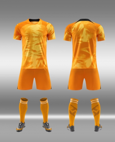 Without Logo 22/23 Netherlands Home Orange Soccer Uniform-DN