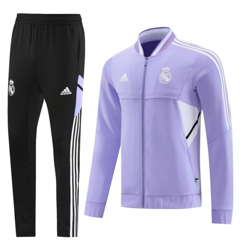 2022/23 Real Madrid Purple Thailand Jacket Uniform-LH