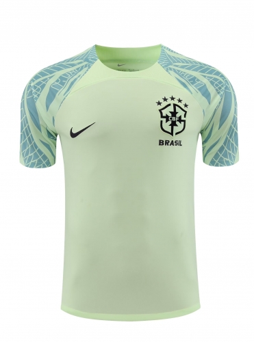 2022/23 Brazil Light Green Thailand Soccer Training Jerseys-418
