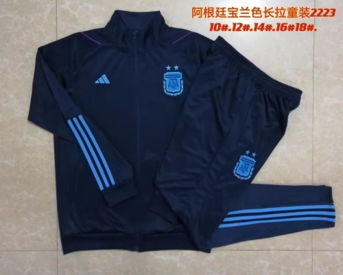 2022/23 Argentina Royal Blue Kids/Youth Jacket Unifom-815