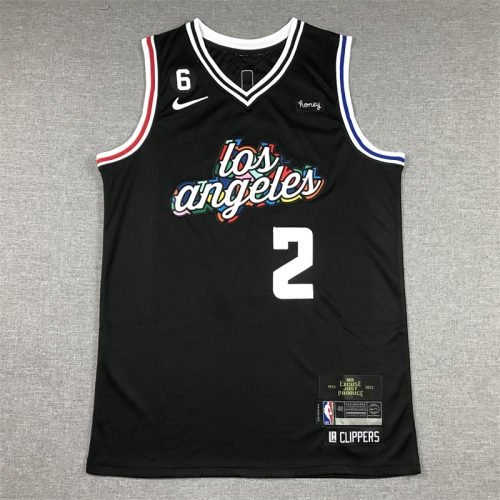 2023 City Version Los Angeles Clippers Black #2 NBA Jersey