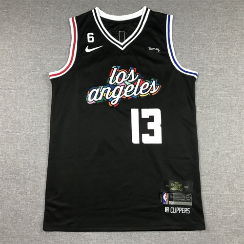 2023 City Version Los Angeles Clippers Black #13 NBA Jersey