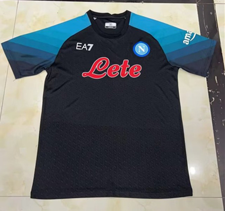 Champions League 2022-23 Napoli 2nd Away Black Thailand Soccer Jersey AAA-07