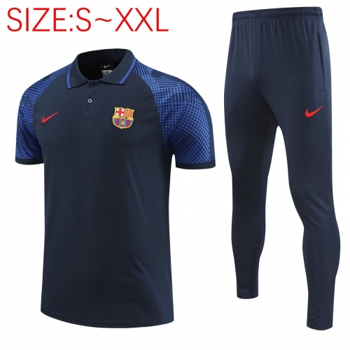 2022/23 Barcelona Royal Blue Polo Uniform-PO