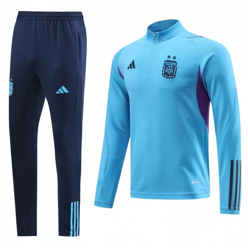 2022/23 Argentina Blue Thailand Soccer Tracksuit Uniform-LH