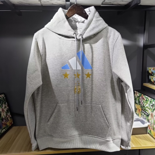 2022/23 Argentina Gray Thailand Soccer Hoodies-308