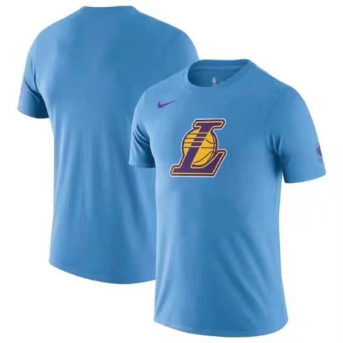 2022/23 NBA Los Angeles Lakers Blue Cotton Shirts-308