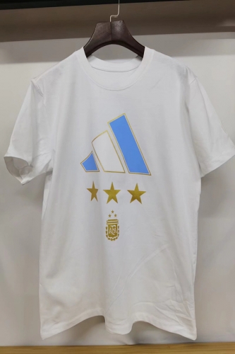 2022/23 Argentina White Soccer Cotton T-Shirts-LH