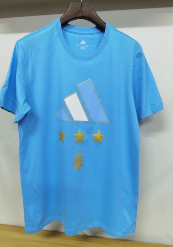 2022/23 Argentina Blue Soccer Cotton T-Shirts-LH