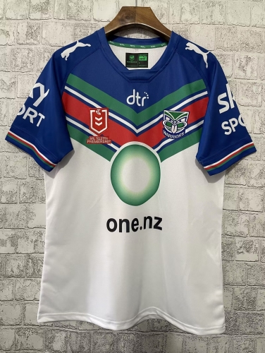 22/23 Warriors Away White Thailand Rugby Shirts-805