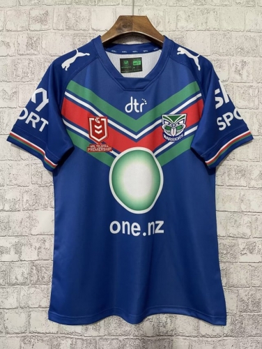 22/23 Warriors Home Blue Thailand Rugby Shirts-805