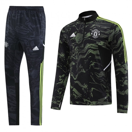 2022/23 Manchester United camouflage Thailand Soccer Tracksuit Uniform-LH