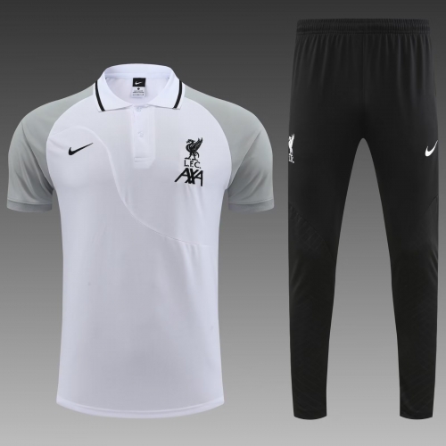 2022/23 Liverpo White Polo Uniform-PO