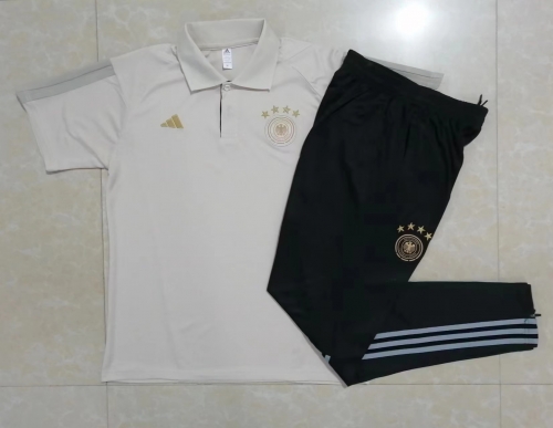 2022/23 Germany Light Yellow Thailand Polo Uniform-815