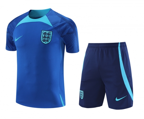 2022/23 England Cai Blue Training Thailand Soccer Jersey Uniform-418
