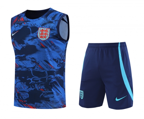 2022/23 England Cai Blue Training Thailand Soccer Jersey AAA-418