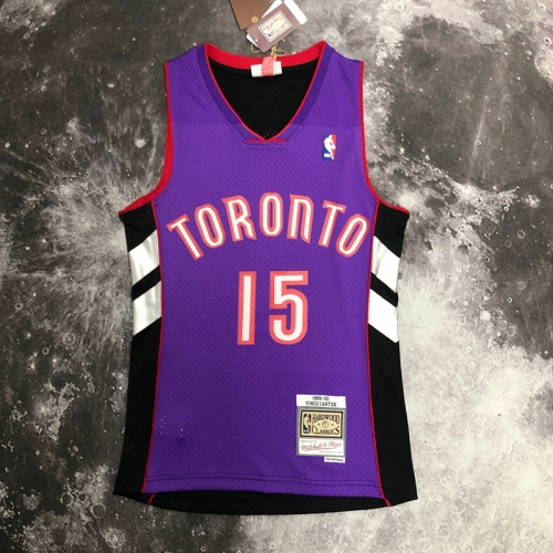 2023 Hot Press 00 Retro Verion NBA Toronto Raptors Black & Purple #15 Jersey-311