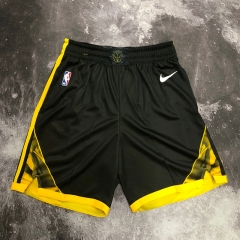 2023 Season City Version Golden State Warriors NBA Black & Yellow Shorts-311