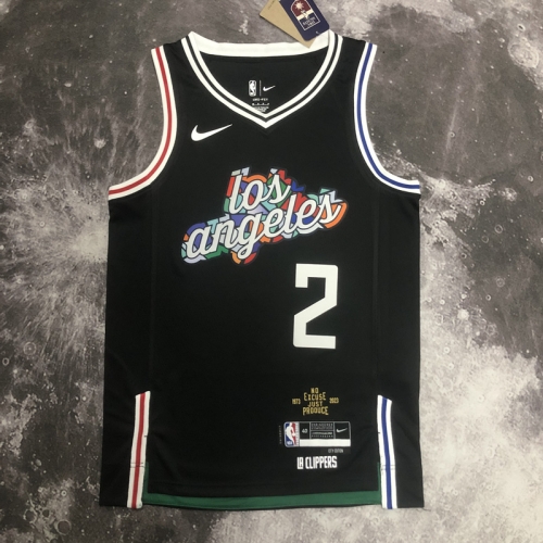 2023 Season City Version Los Angeles Clippers Black #2 NBA Jersey