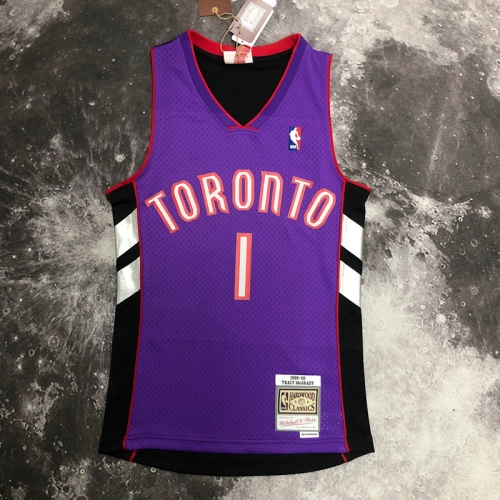 2023 Hot Press 00 Retro Verion NBA Toronto Raptors Black & Purple #1 Jersey-311