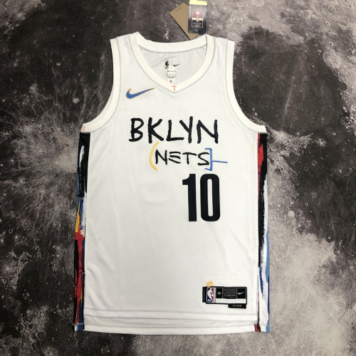 2023 Season City Version Brooklyn Nets White #10 NBA Jersey-311