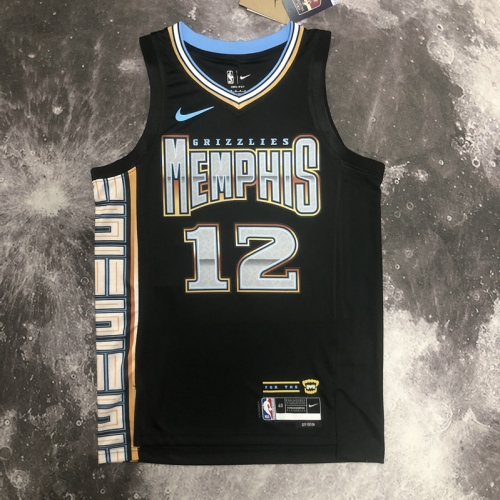 2023 Season Memphis Grizzlies NBA Black #12 Jersey-311