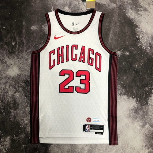 2023 Season City Version Chicago Bull NBA White #23 Jersey-311