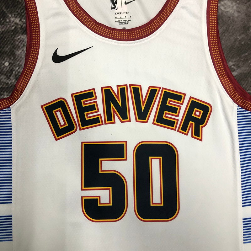 2023-2024 Denver Nuggets White #50 NBA Jersey-311,Denver Nuggets
