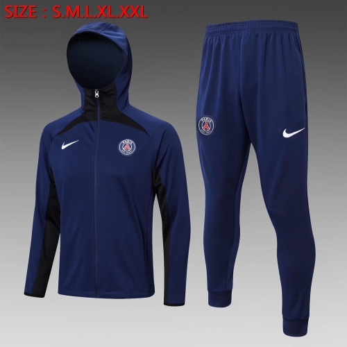 2022/23  Paris SG Royal Blue Soccer Jacket Uniform With Hat-815