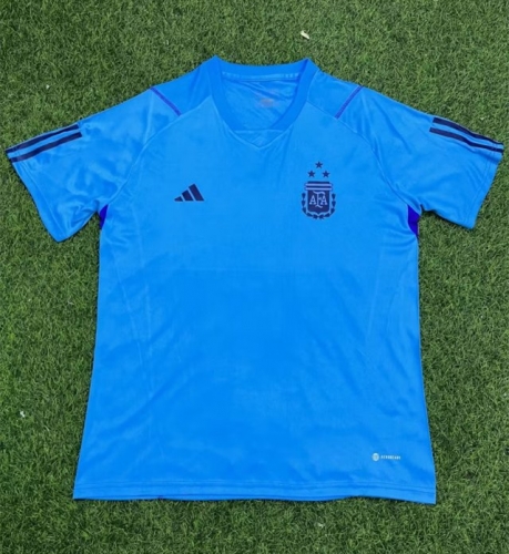 2022-23 Argentina Blue Training Thailand Soccer Jersey AAA-407
