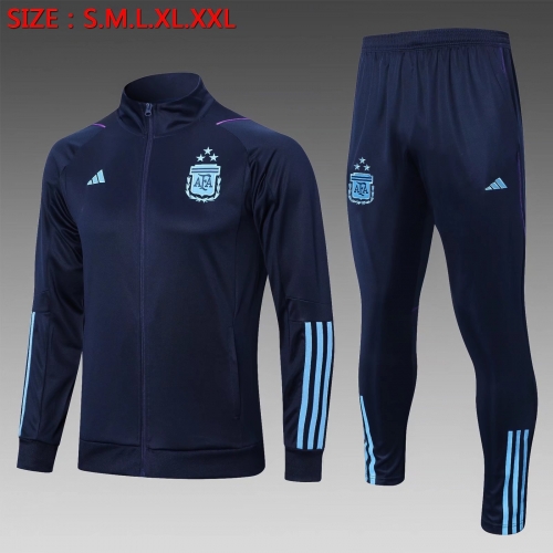 3 Star 2022/23 Argentina Blue Soccer Jacket Uniform-815