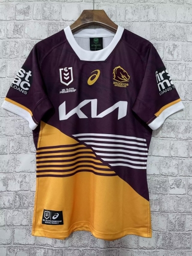 2023 Mustang Yelllow & Red Thailand Rugby Shirts-805