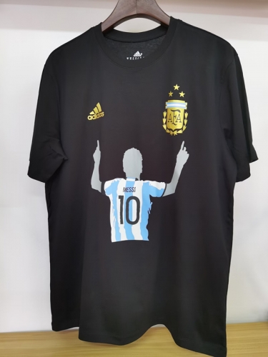 2022/23 Argentina Back Soccer Cotton T-Shirts-308