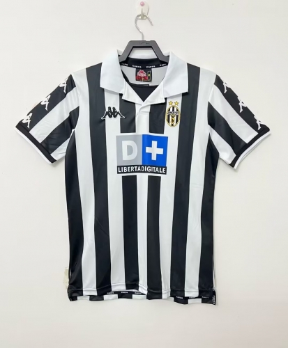 99-00 Retro Version Juventus Home Black & White Thailand Soccer Jersey AAA-601/811/503